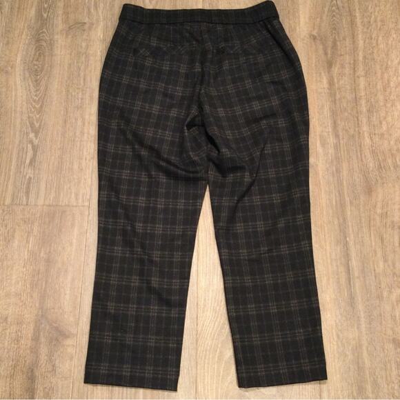 Wit & Wisdom Womens 6P Ab-Solution Plaid High Waist Ankle Skinny Pants Cabernet - Picture 4 of 6
